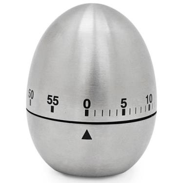Imagem de Timer Cozinha Ovo Inox 5 cm Mimo ATM1772 - Mimo Style