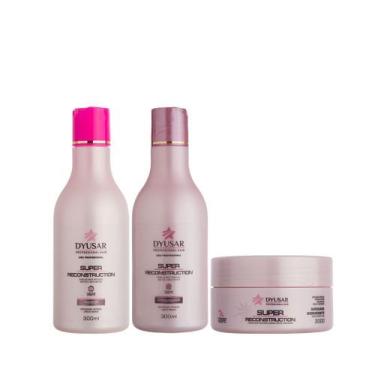 Imagem de Kit Super Reconstrução Capilar com Shampoo, Condicionador e Máscara ef