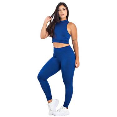 Imagem de Conjunto Fitness Top + Calça Suplex Feminina Legging  MAG853_900 - Dak
