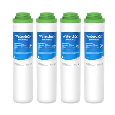 Imagem de Waterdrop Filtro de água sob a pia FQK2J, substituição para GE FQK2J, FQK1K, filtros de substituição de água potável de fluxo duplo de 1350 galões (4 unidades)