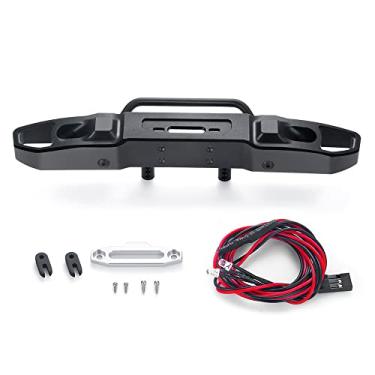 Imagem de MOHERO Metal RC Front Bumper with Lights for 1/10 Axial SCX10 III AXI03006 Gladiator AXI03007 Wrangler RC Crawler Car Accessories