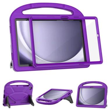 Imagem de RTOBX Capa infantil para Samsung Galaxy Tab A9 Plus 11 polegadas 2023 (SM-X210/X216/X218), com protetor de tela integrado, capa protetora com alça à prova de choque para Galaxy Tab A9+ 11 polegadas,