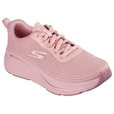 Imagem de Skechers Tênis esportivo feminino D'Lites Original sem espuma viscoelástica com cadarço, rosa, 8 AU