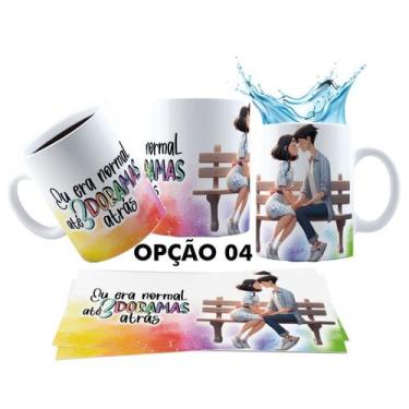 Imagem de Caneca 325ml Dorama Dorameira Currículo da Dorameira K-Drama - LARANJA