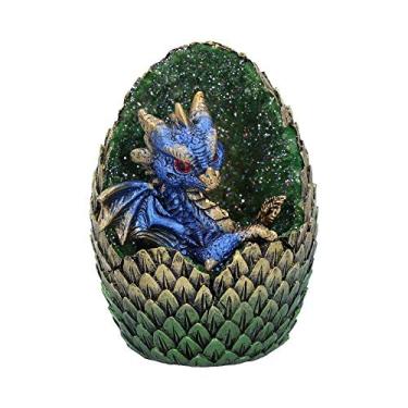 Imagem de Nemesis Now Blue Geode Home Glittering Hatchling and Egg Figurine, Poliresina, Tamanho único