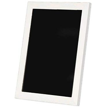 Imagem de Placa de quadro-negro emoldurada Ilyapa – Tamanhos de 25,4 x 35,56 cm ou 30,48 x 40,64 cm – Placa de giz de cozinha rústica para pendurar – 3 cores para escolher!, Pure White, 12x16 Inches