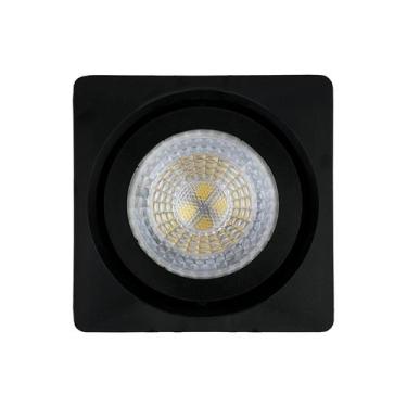 Imagem de Kit 10 Spot Quadrado Sobrepor Direcionável C 10 Lâmpadas Bq - MEGALUX