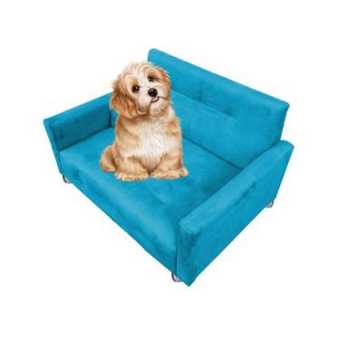 Imagem de Sofá Pet  Pra Cães Ou Gatos Porte Pequeno - Beatriz Decor , TURQUESA