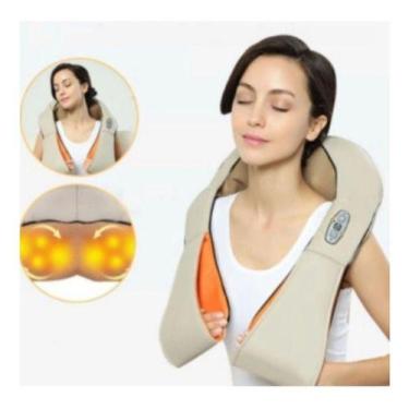 Imagem de Colete Shiatsu Pescoço Massageador Cervical Ombros Lombar - oem