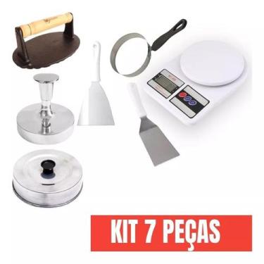 Imagem de Kit Espátulas Abafador Prensador Modelador Balança Chapeiro - N/A