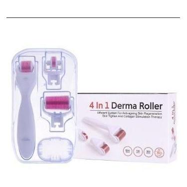 Imagem de 2kit Dermaroller Micro Agulha Pele 4em1  P/corpo Rosto Olhos - MmMagaz