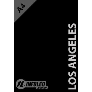 Imagem de Papel Color Plus A4 180 gramas Los Angeles (Preto), 50 Folhas
