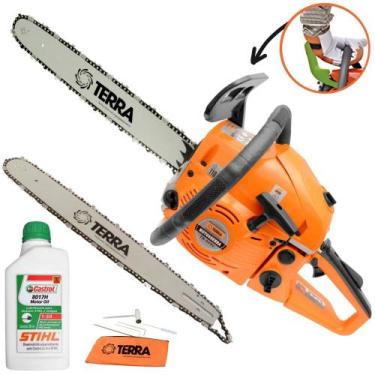 Imagem de Motosserra Motorserra Profissional Terra MT-520 Á Gasolina 2T 52cc 11.