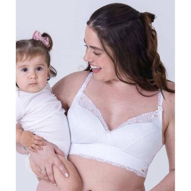 Imagem de Sutiã de amamentação com bojo superleve e sem aros, em renda