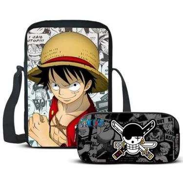 Imagem de Kit Escolar Lancheira E Estojo Anime Pirata 2 Volta as Aulas - Mochila
