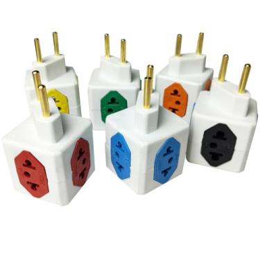 Imagem de Adaptador Tomada Cubo Universal 20A e 10A - Benjamin Multiuso com 4 Entradas (1)
