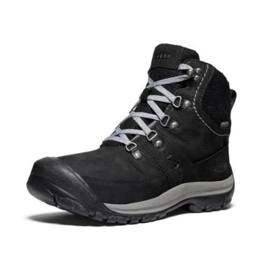 Imagem de KEEN Botas de neve femininas Kaci 3 de inverno de altura média à prova d'água isoladas, Preto/aço cinza, 6