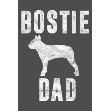 Imagem de Vintage Boston Terrier Dad Dog Daddy Bostie Father: Study Notebook, 6 x 9 inches, 120 pages