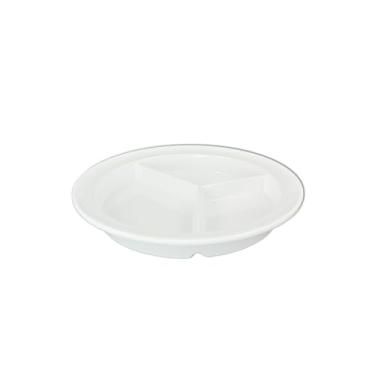 Imagem de FSE Placa de compartimento NS701W, 21 cm de diâmetro, redondo, 3 poços profundos, pacote com 12