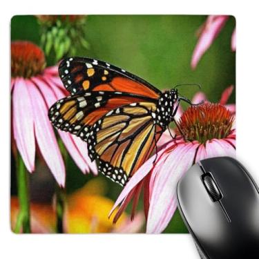 Imagem de 3dRose Mouse pad LLC 20 x 20 x 0,63 cm, borboletas monarcas (mp_4663_1)