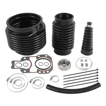 Imagem de Kit de fole de acionamento de vedação de popa 803099T1 substituição para Mercruiser Sterndrive Alpha One Gen 2 1991 e superior Drives de popa com fole de exaustão rolamento cardan barco de popa