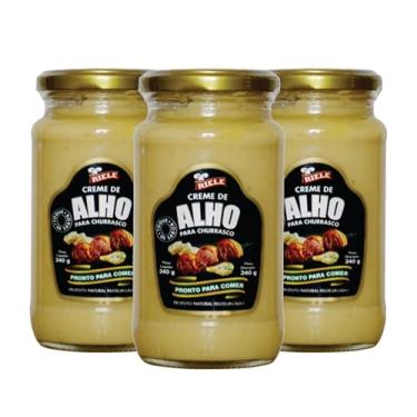 Imagem de 3 Cremes de Alho para Churrasco/Para Pão de Alho 340g - Riele