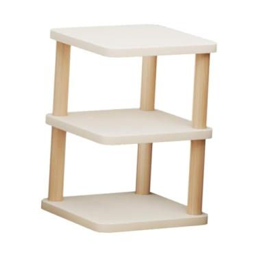 Imagem de Fenteer Suporte de Canto de Mesa Moderno Expositor para Sala de Estar em Casa Pequeno Espaço