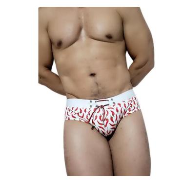 Imagem de Sunga slip com  8 Ilhos frontal - AA COLLECTION CURITIBA, Branco pimen