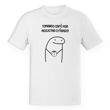 Imagem de Camiseta Unissex Tomando café pra assustar o fígado - Alearts, P
