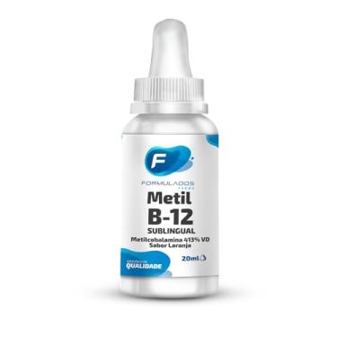 Imagem de Metil B-12 vegan vitamin gotas liquida, Metilcobalamina 413% VD sublingual, sabor Laranja 20ml