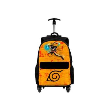 Imagem de Kit Mochila Com Carrinho + Lancheira Térmica + Estojo Personalizado Pe