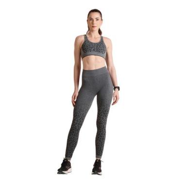 Imagem de Conjunto Legging + Top Lupo Sports Animal Print Alto Suporte, Grafite,