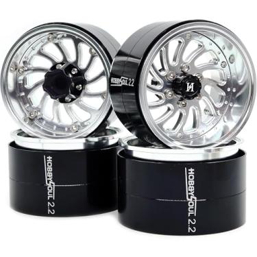 Imagem de HOBBYSOUL 2.2 Beadlock Wheels Wide 40mm Adjustable Offset Rims for 1/10 RC Mud Crawler SCX10 Capra TRX4 Gen8 Everest gen 7 Pro Upgrade, HS701576