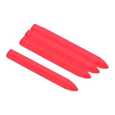 Imagem de PATIKIL Giz de cera para marcação, 6 peças de giz de cera hexagonal de 10,7 x 1,5 cm para madeira, vidro, cerâmica, caixas, pano, pedra, rosa fluorescente