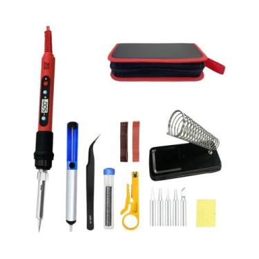 Imagem de Ferro de Solda Digital 80W - Temperatura Ajustável, LCD e Switch On/Of