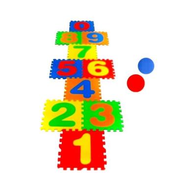 Imagem de Amarelinha Tatame 5mm para escolas, creches, crianças - MAVIN