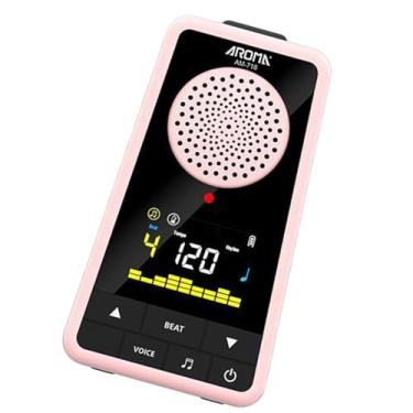 Imagem de Kokiya Mini Metronoma Digital Beat Tap Beat Tempo Fácil de usar, Metrônomo Eletrônico e Leves portátil para piano de flauta saxofone, Rosa