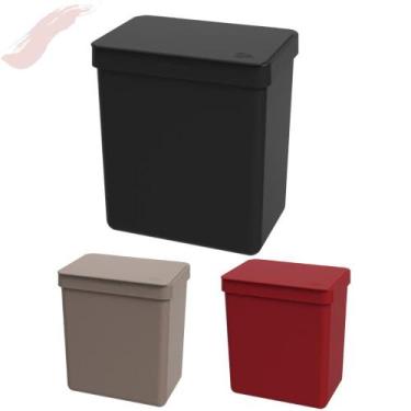 Imagem de Lixeira Para Pia Cozinha Banheiro Lavabo Escritório Linha Single Coza 