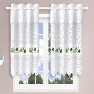 Imagem de Beija Flor, Cortina Pia c/Bando Vitro Real Renda Cozinha 1,60x0,80x0,20 Cor:Costela Adão