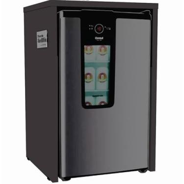 Imagem de Bancada Bar Para Embutir Cervejeira Frigobar Adega Vinhos GRAFITO