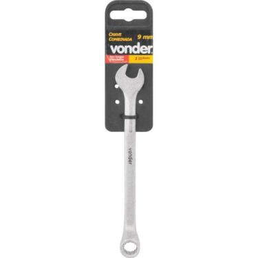 Imagem de Chave combinada 09mm cromo vanádio cromada cartela - Vonder