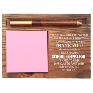 Imagem de Porta-notas adesivas de agradecimento ao conselheiro escolar, presente de agradecimento para conselheiros, organizador de mesa inspirador para suportes autoadesivos EDP113