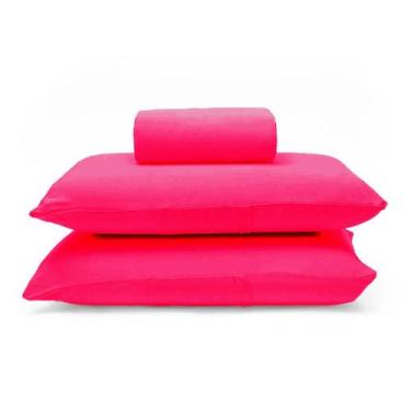 Imagem de Roupa de Cama Lisa Com Elástico Clean Toque Suave - Charme do Lar, Pin