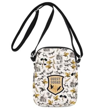 Imagem de JNIAP Bolsa tiracolo Quest Squad Ridoc Gamlyn Presente Basgiath War College Gift Quest Squad Bolsa de ombro, Many Dragon Cb