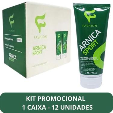 Imagem de Gel Massageador Fashion Arnica Sport Bisnaga 200ml Kit 12 Unidades - F