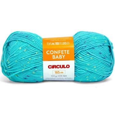 Imagem de Lã Confete Baby Círculo 100g 165m, 550 Verde Candy