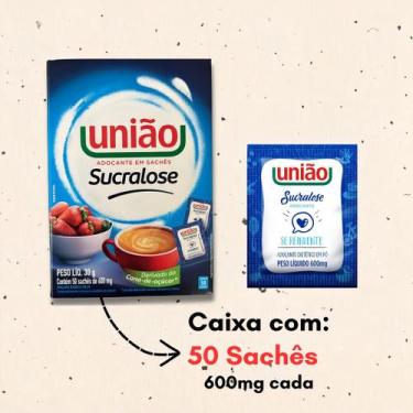 Imagem de Adoçante Sucralose União 30g 50 Sachês Em Pó