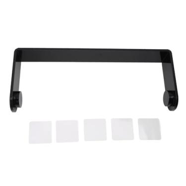 Imagem de Suporte de Toalha de Papel Acrílico, Wall Mount Paper Towel Dispenser, Sob o Armário Auto-adesivo Guardanapo Titular, Pendurado Rolo Dispensador para Cozinha, Banheiro (Preto)