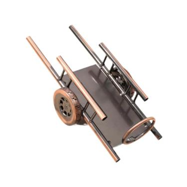 Imagem de IEUDNS CART Modelo de carrinho estátua compacta Criativa ferro versátil Space Saving Table Decor Fture for Rooms Farmhouse Bar Banchetop, L