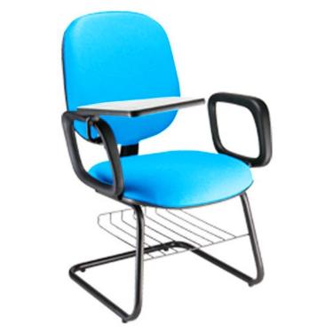 Imagem de Cadeira Escolar Universitária com prancheta para Escolas Linha Uno Azul
